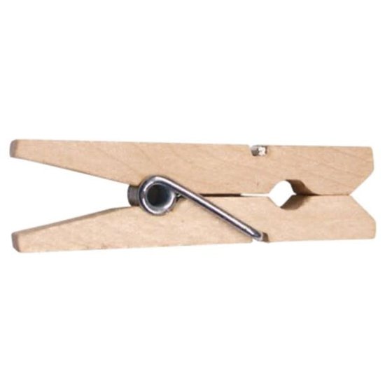 Vaessen Creative Wasknijpers Hout 3,5cm x12 Naturel