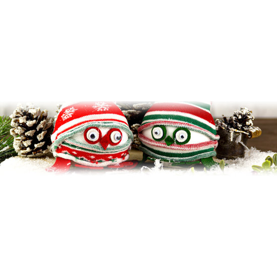 Stafil SpA Katoenen Set Tube 30 x 8cm Groen / Rood / Wit 6 st