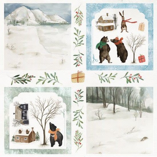 Craft&You Craft&You Papier Winter Holiday 12x12'' nr. 08
