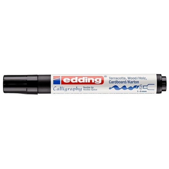 Edding Edding 1455 Calligraphy Marker Zwart