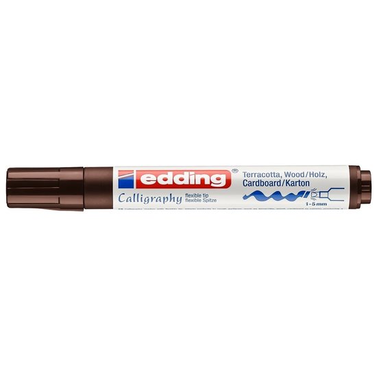 Edding Edding 1455 Calligraphy Marker Bruin