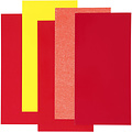 Efco Color Dekor, rood/oranje/geel harmoniet 5 diverse vellen
