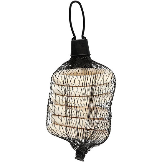 Creotime Houten Ring / Gordijnring d: 55 mm binnenmaat  40 mm 6 stuks