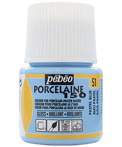 Pebeo Porcelaine 150 Porseleinverf 45ml Pastel Blue nr. 51