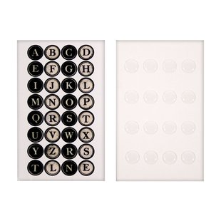 Tim Holtz Idea-Ology Metal Type Charms 16st