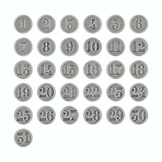 Tim Holtz Tim Holtz Idea-Ology Countdown Brads 32 pcs.