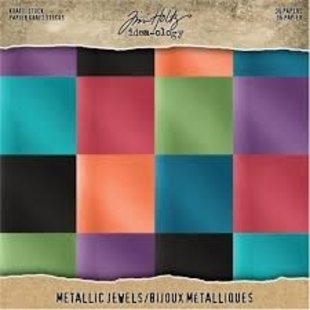 Tim Holtz Idea-Ology Kraft stock 8 x 8 inch Metallic 36 pcs.