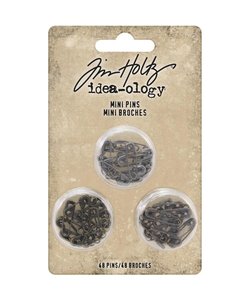 Tim Holtz Idea-Ology Mini pins broches 48 pcs.