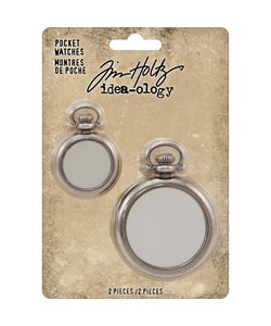 Tim Holtz Idea-Ology Pocket Watches 2 pcs.