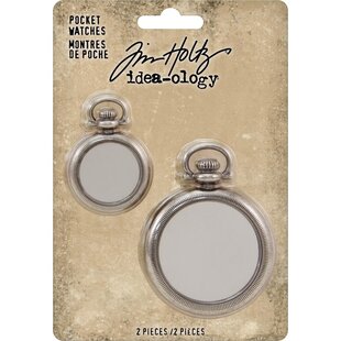 Tim Holtz Idea-Ology Pocket Watches 2 pcs.