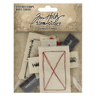 Tim Holtz Idea-Ology Stitched scraps 14 pcs.