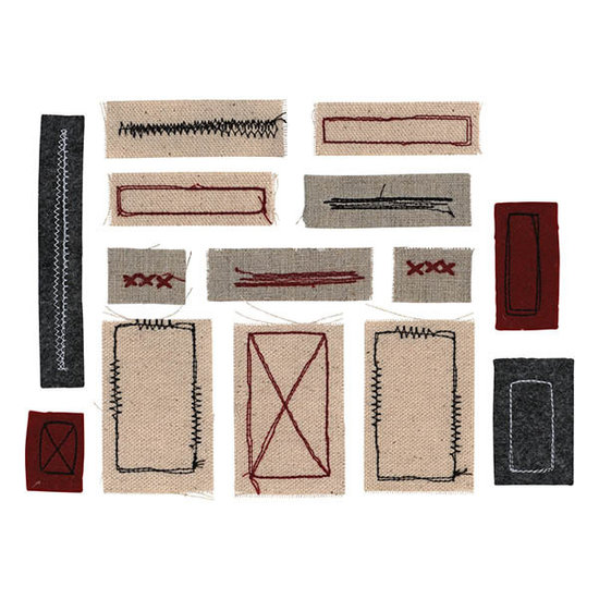 Tim Holtz Tim Holtz Idea-Ology Stitched scraps 14 pcs.