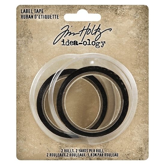 Tim Holtz Tim Holtz Idea-Ology Label tape zwart/wit
