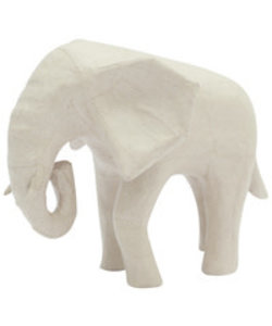 Decopatch Papier maché Afrikaanse Olifant 18,5x12,5x15,5cm.