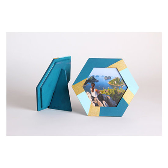 Pronty MDF Foto frame Hexagon 160x139 mm.
