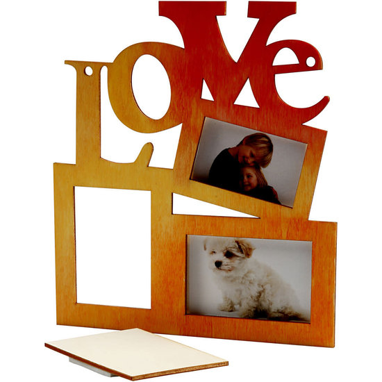 Creotime Love fotolijst 19,7x16 cm. triplex 57475