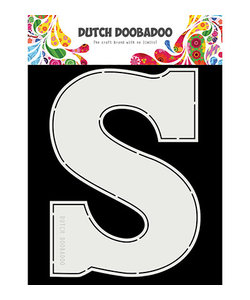 Dutch Doobadoo Card Art A5 Chocolade letter "S"