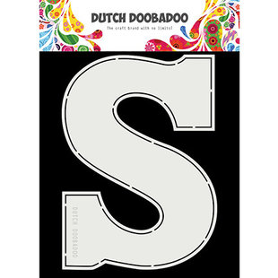 Dutch Doobadoo Card Art A5 Chocolade letter "S"