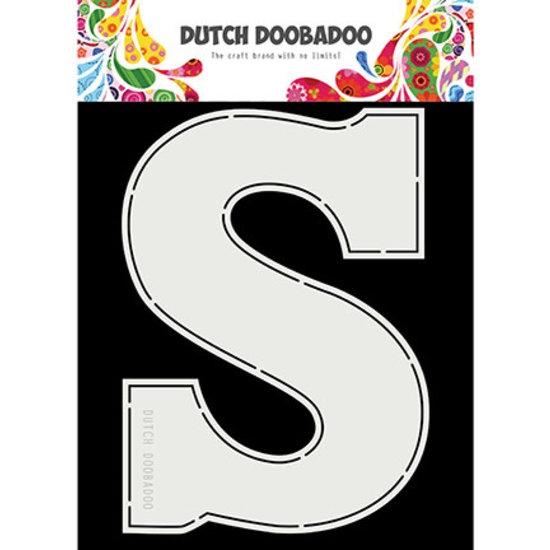 DDBD Dutch Doobadoo Card Art A5 Chocolade letter "S"