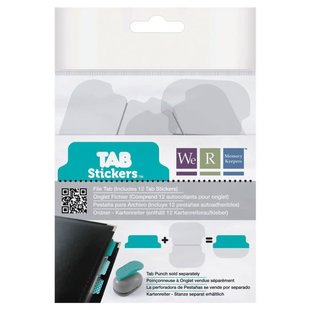 We R Memory Keepers Tab Stickers 12st Teal