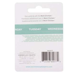 We R Memory Keepers Washi Tape Weekdays 2st