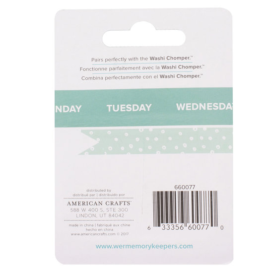 We R Memory Keepers We R Memory Keepers Washi Tape Weekdays 2st