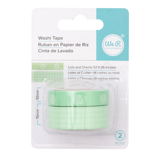 We R Memory Keepers We R Memory Keepers Washi Tape Liss And Checks 2st
