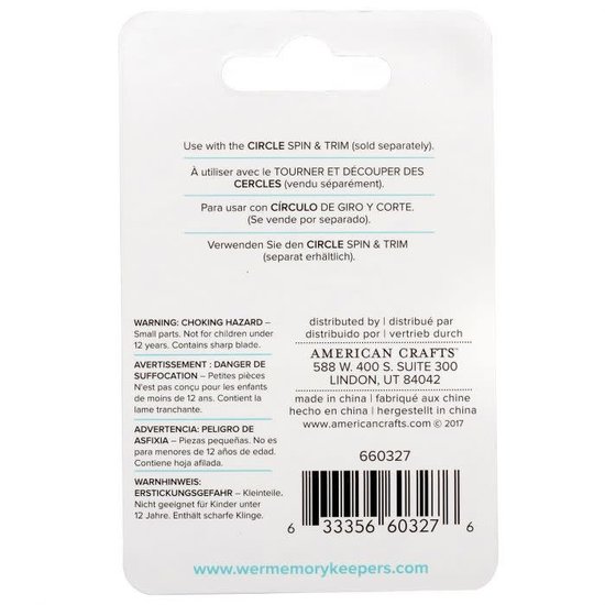 We R Memory Keepers We R Memory Keepers Circle Spin & Trim Spare Blade