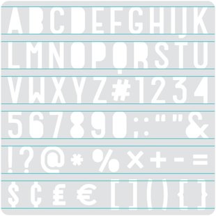 We R Memory Keepers Heatwave Stencil Sans Serif