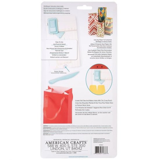 We R Memory Keepers We R Memory Keepers Gift Bag Punch Board