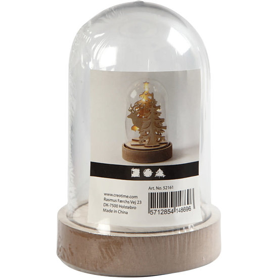 Creotime Stolp Houten Voet 8x12,5cm