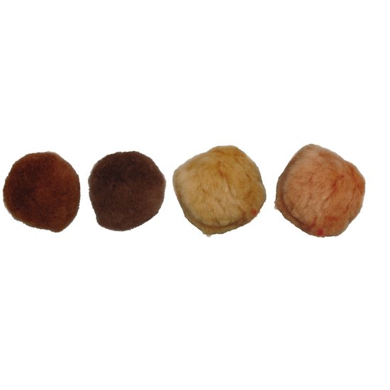 Vaessen Creative Pompon 10-40mm x100 ass. Bruin