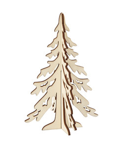 Houten Kerstboom 13x20cm