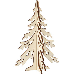 Houten Kerstboom 13x20cm