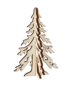 Houten Kerstboom 8,5x12,5cm