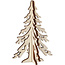 Creotime Houten Kerstboom 8,5x12,5cm