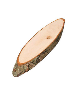 Houten Schijf Met Schors 10x22cm