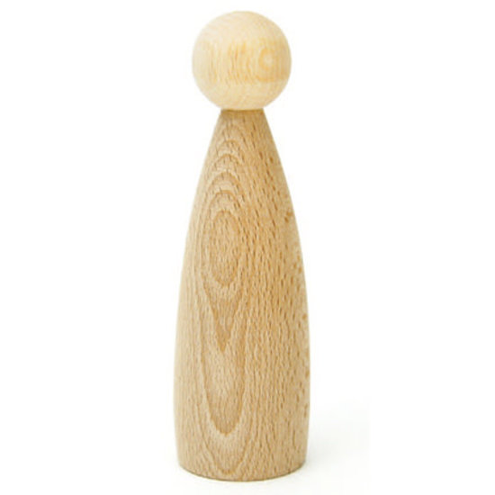 Stafil SpA Houten Pop Peg Doll Naturel 3,5x12cm