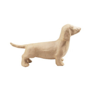 Decopatch Papier Maché Hond Teckel 7x15,5x27,5cm.