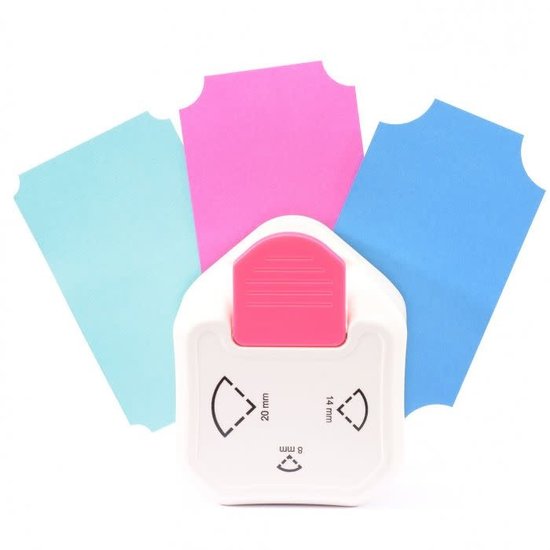 Vaessen Creative Vaessen Creative Hoekpons 3-in-1 Ticket