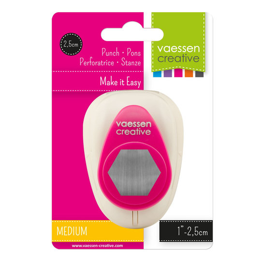 Vaessen Creative Vaessen Creative Figuurpons Medium Hexagon 1''