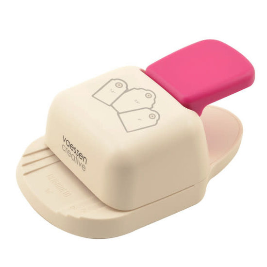 Vaessen Creative Vaessen Creative Figuurpons 3-in-1 Label Geschulpte Rand