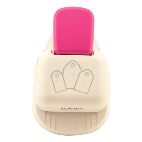 Vaessen Creative Vaessen Creative Figuurpons 3-in-1 Label Geschulpte Rand