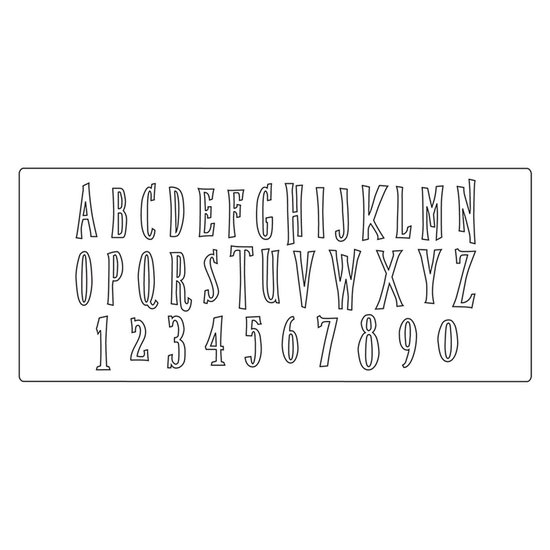 Tim Holtz Sizzix Bigz Die XL Tim Holtz Alphabeth Handmade