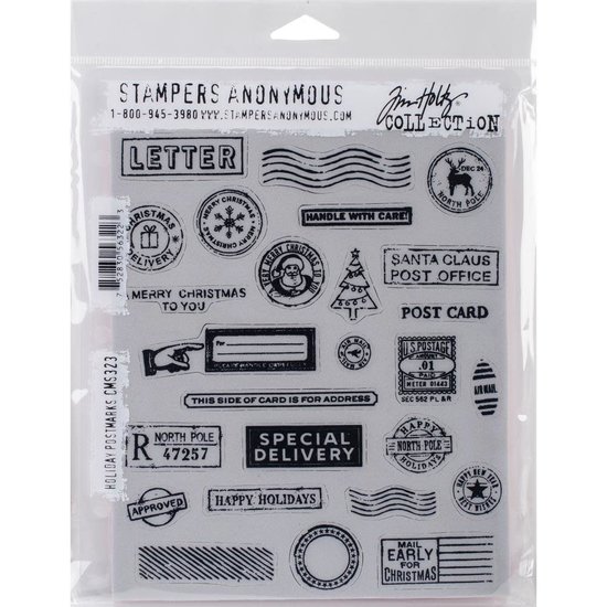 Tim Holtz Tim Holtz Cling Stamp Holiday Postmarks