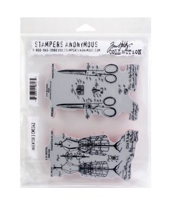 Tim Holtz Cling Stamp Inventor 3