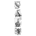 Tim Holtz Tim Holtz Cling Stamp Mini Blueprint Birthday