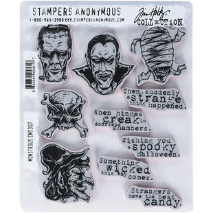 Tim Holtz Cling Stamp Monstrous