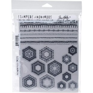 Tim Holtz Cling Stamp Patchwork Pieces