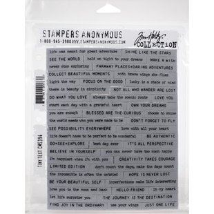 Tim Holtz Cling Stamp Tiny text